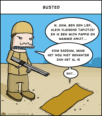 Nozzman - 206 - Sadam gevonden - cartoon