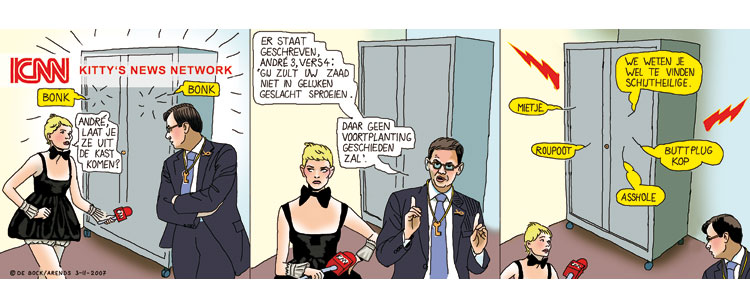 In de kast, op de kast