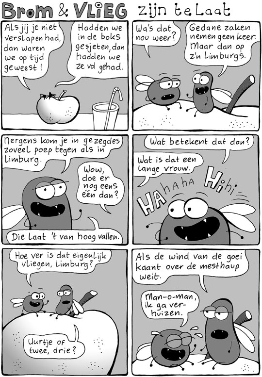 Brom & Vlieg zijn te laat
