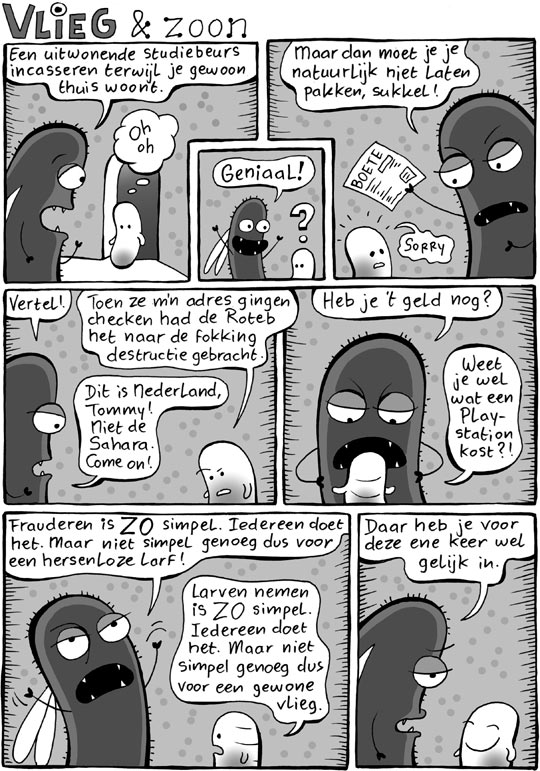 Vlieg en zijn frauderende larf