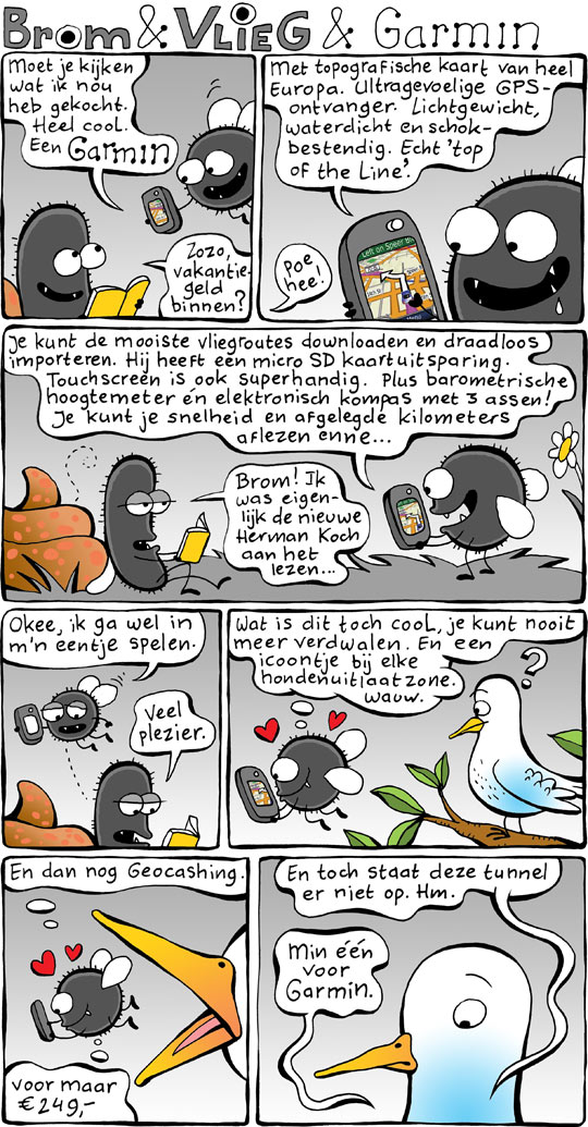 Brom heeft een Garmin gekocht
