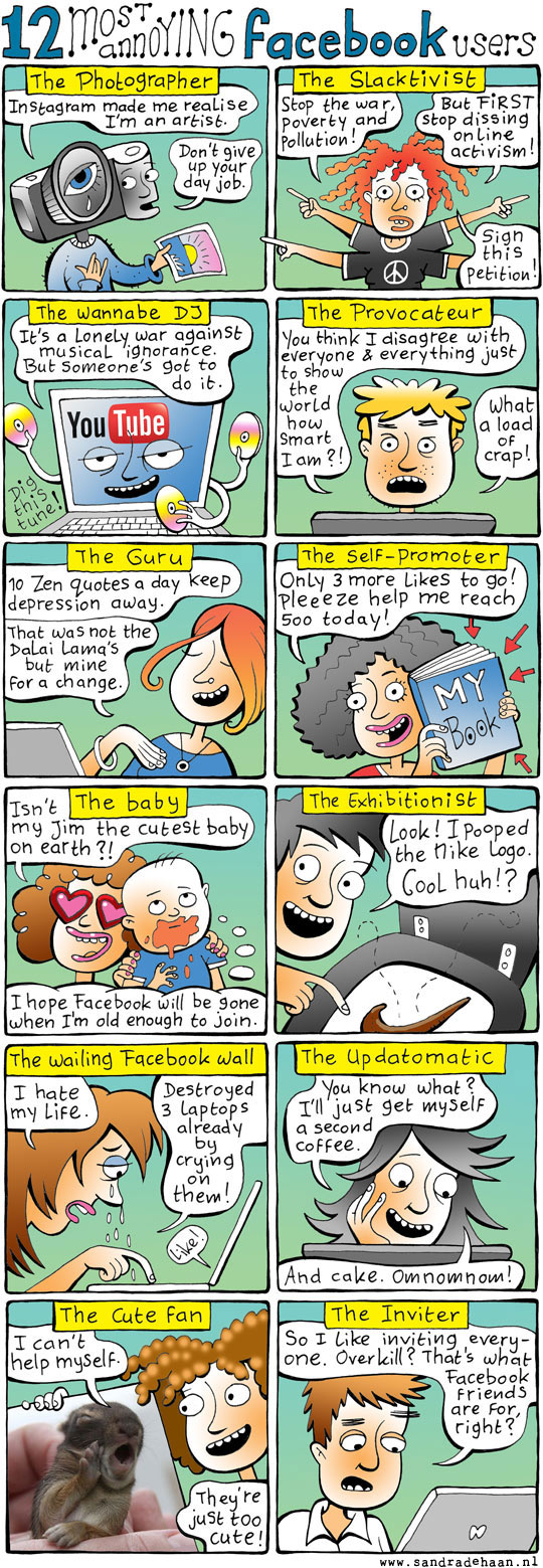 12 most annoying Facebook users