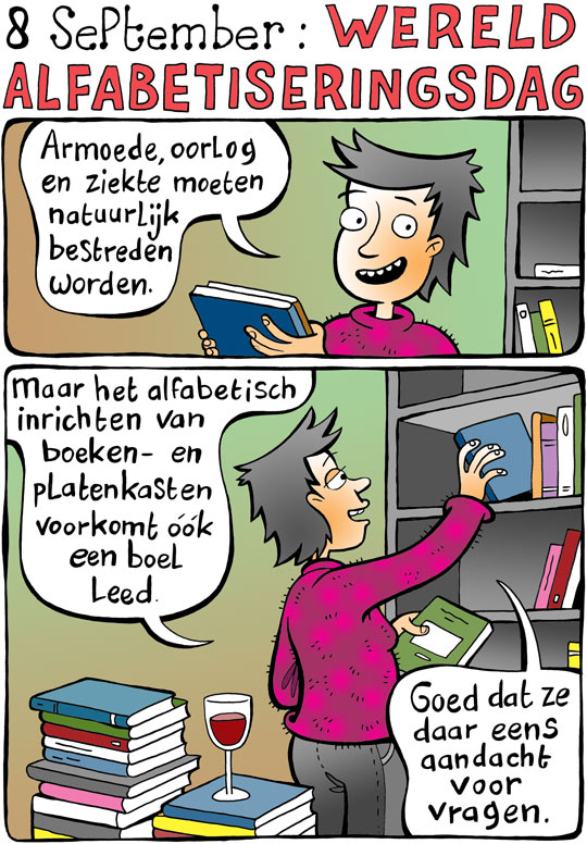 8 september: wereld alfabetiseringsdag