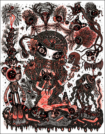 Red Nymph door Ciou