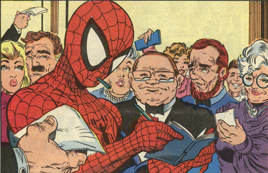 Spiderman handtekeningen webversie